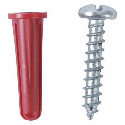 Plastic Conical Anchor 1/4 x 1 PK100