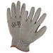 Work Gloves Gray PU Coated Nylon M PK12