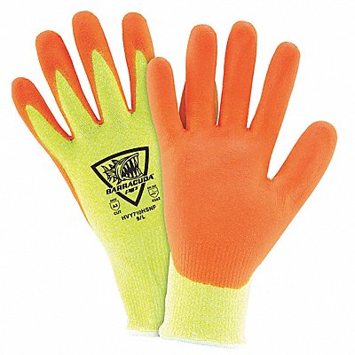 Coated Glove Hi-Vis Ylw/Orng L PK12