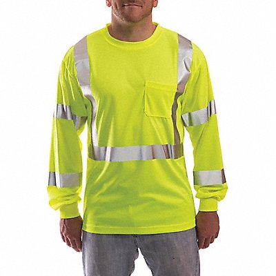 Hi-Vis T-Shirt Long Sleeve Lime 3XL