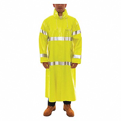 Flame Resist Rain Coat Yellow/Green 2XL