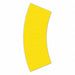 Floor Tape Yellow 2 1/2 inx6 in Arc PK25