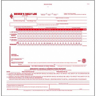 Simplified Driver Logbook w/Carbon