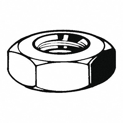 Thin Stl Znc M8-1.25 13x4mm CL4 100PK