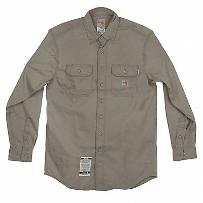 E6404 FR Long Sleeve Shirt Twill Gray XL