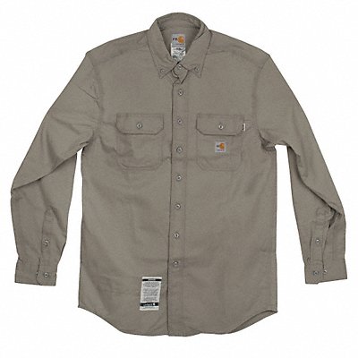 E6404 FR Long Sleeve Shirt Twill Gray 3XL