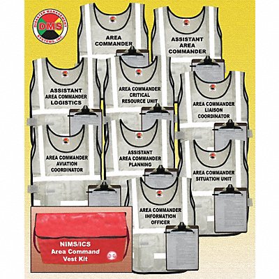 Safety Vest White Area Command Universal