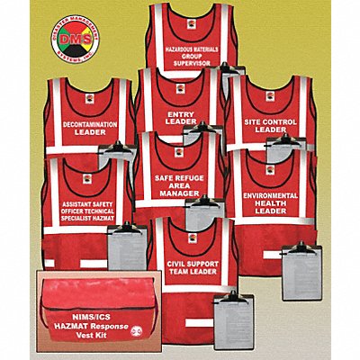 Safety Vest Red Hazmat Universal