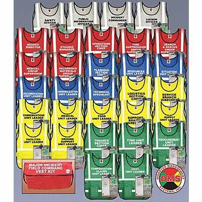 Safety Vest Assorted Inc Cmnd Univsl