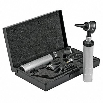 Opthalmoscope/Otoscope Kit Silver/Black