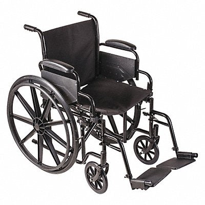 Wheelchair 250 lb 18 In Seat Silver