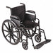 Wheelchair 250 lb 18 In Seat Silver