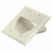 Wall Plate Cable Recessed 2G Ivry