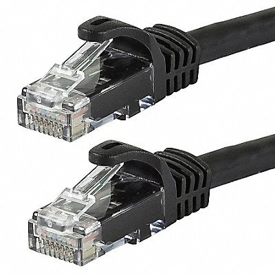 Patch Cord Cat 6 Flexboot Black 7.0 ft.