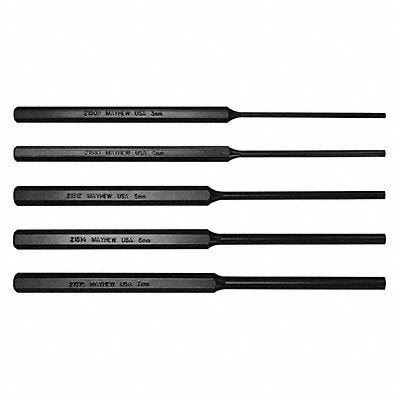 Pin Punch Set 5-Piece Steel