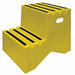 J4024 Step Stand 2 Steps Polyethylene Yellow