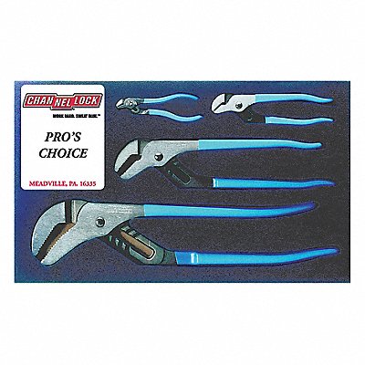 Tongue and Groove Plier Set Dipped 4Pcs.