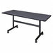 Mobile Table 60 in.W Gray Nbula Flip Top