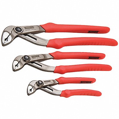 Lock Joint Pliers Set 3 pcs. Ergonomic