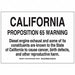 Chemical Sign Plastic 10 x 14 in Blk/Wht