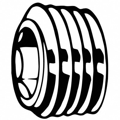 SocketScrewPlug Steel M18-1.5 10mmL PK10