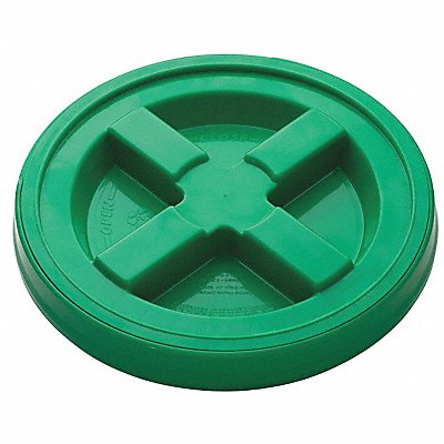 Plastic Pail Lid Green HDPE
