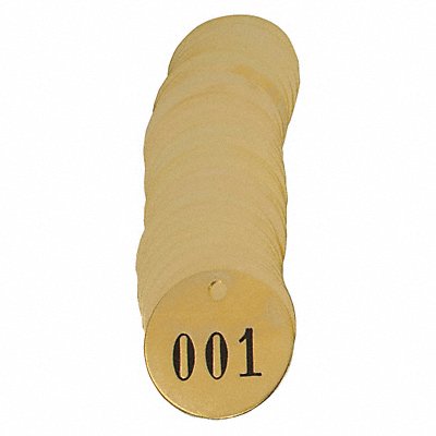 Brass Tags Brass 1in H 1in W