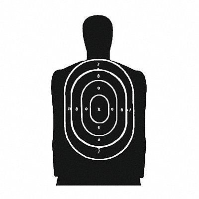 B-27 Silhouette Target Black PK25