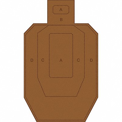 USPSA/IPSC Target Cardboard PK25