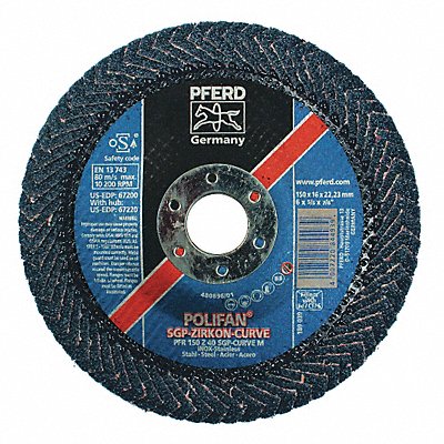 Fiber Disc 7 in Dia 7/8in Arbor 40 Grit