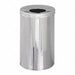 Trash Can Rectangular 35 gal Silver