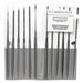 Needle File Set 6-1/4in.L 2 Cut Type