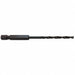 Hex Drill Bit Impact 1/8 in Black Oxide