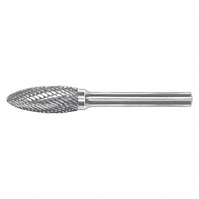 Flame Bur 1/8 Carbide Diamond Cut