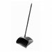 Long Handled Dust Pan with Wheels Black