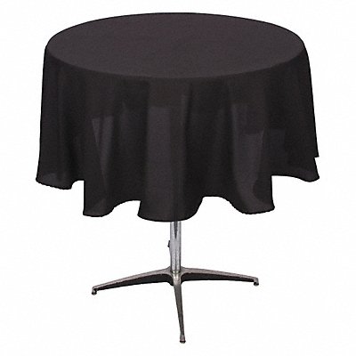 Tablecloth 72 in Dia Black