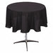 Tablecloth 72 in Dia Black