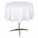 Tablecloth 72 in Dia White