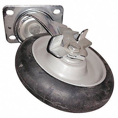 Caster Swivel Black 5 In