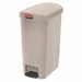 Trash Can Rectangular 13 gal Beige