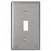 Toggle Switch Wall Plate Silver 1 Gang