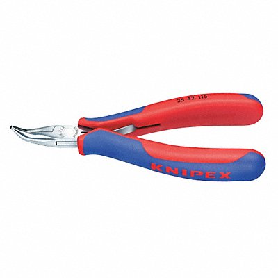 Bent Round Nose Plier 4-1/2 L Smooth