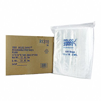 Reclosable Poly Bag Zip Seal PK1000