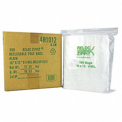 Reclosable Poly Bag Zip Seal PK500