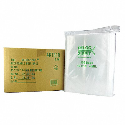 Reclosable Poly Bag Zip Seal PK500