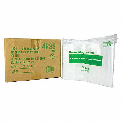 Reclosable Poly Bag Zip Seal PK1000