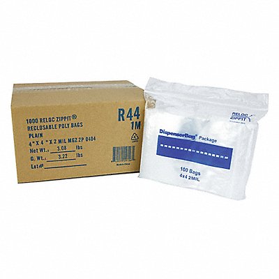 Reclosable Poly Bag Zip Seal PK1000