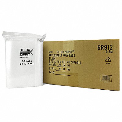 Reclosable Poly Bag Zip Seal PK500