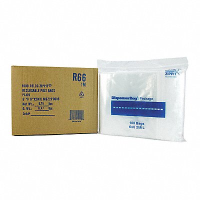 Reclosable Poly Bag Zip Seal PK1000