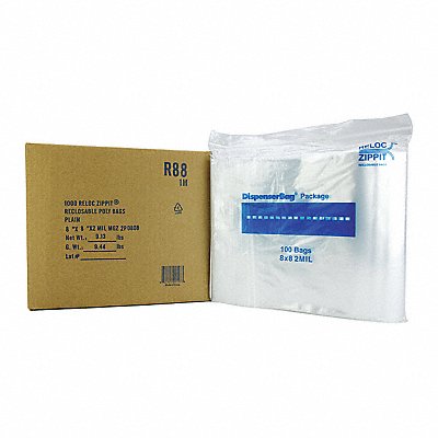 Reclosable Poly Bag Zip Seal PK1000